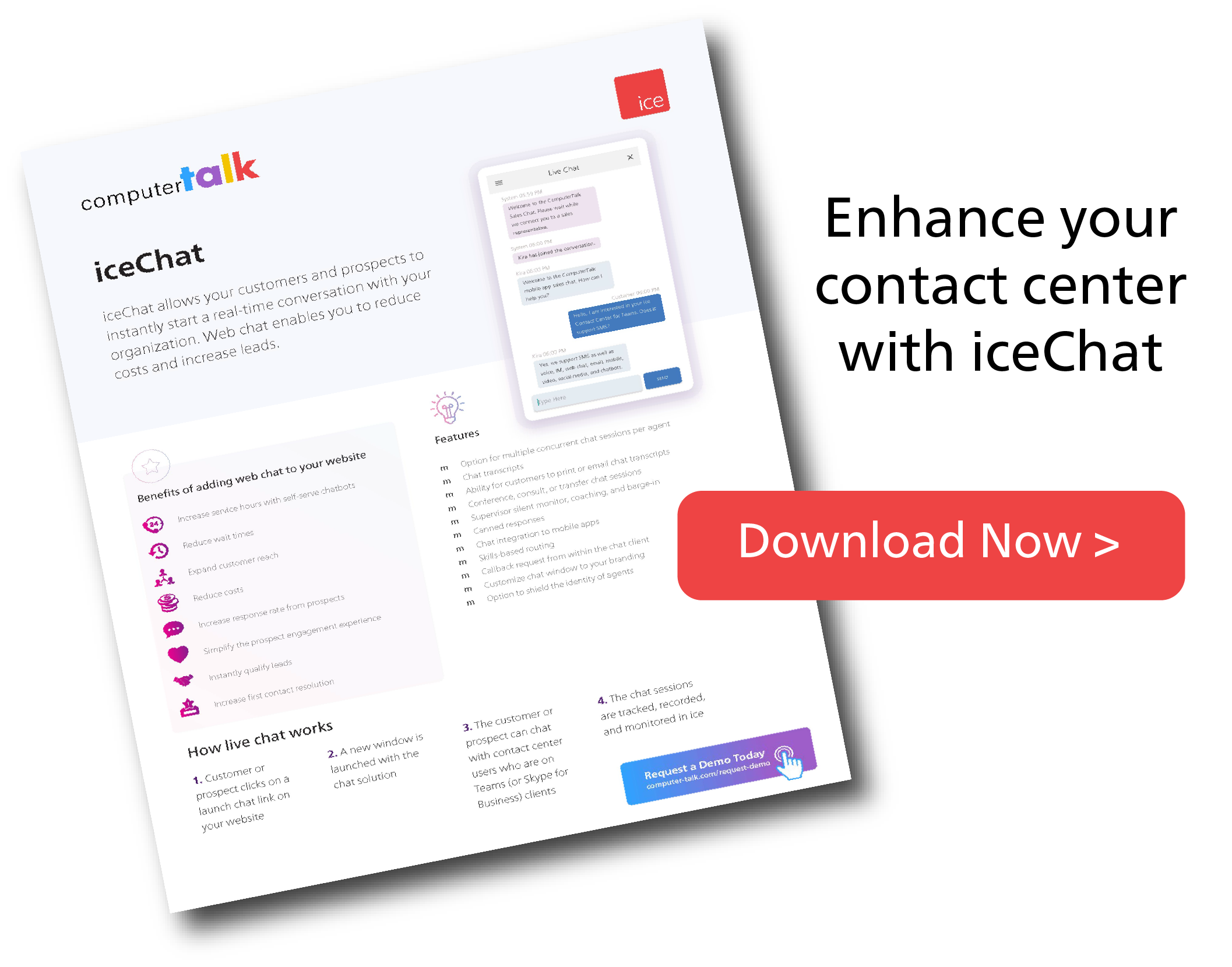iceChat one-pager